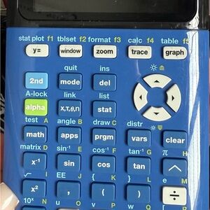 Texas Instruments Blue Graphing Calculator